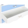 Caisson à Tiroirs DKD Home Decor Blanc Bleu ciel Blue marine Corde Bois MDF 80 x 40 x 80 cm