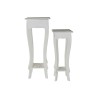 Jeu de 2 tables DKD Home Decor Blanc Bois MDF (30 x 30 x 76,5 cm)