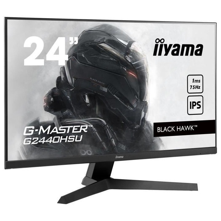 Ecran PC Gamer - IIYAMA G2440HSU-B1 - Master Black Hawk - 23,8 FHD - D
