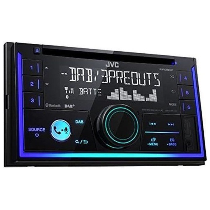 JVC Autoradio 2DIN Bluetooth DAB+ KW-DB93BT