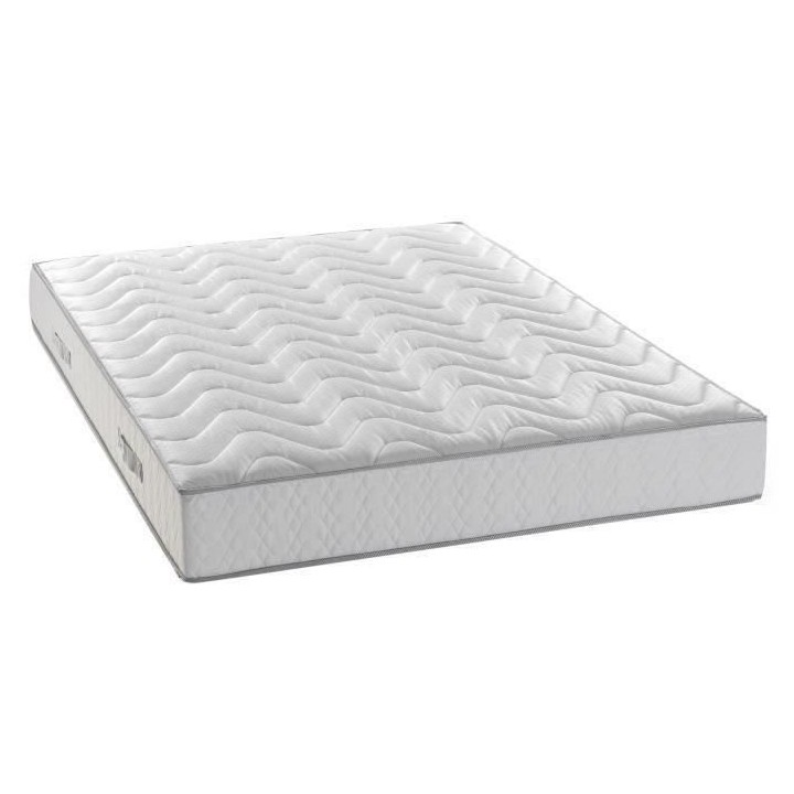 DEKO DREAM MAINE Ensemble matelas + sommier 140 x 190 - Mousse - 5 zon