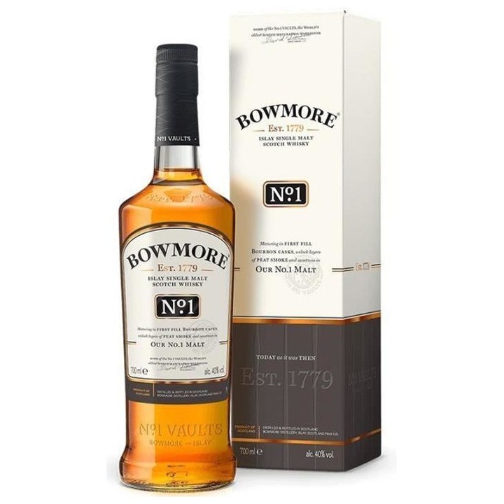 Bowmore N°1 - Islay Single Malt Scotch Whisky - Sous étui - 40,0% Vo
