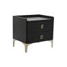 Petite Table d'Appoint DKD Home Decor Noir Métal Bois 50 x 40 x 48 cm