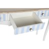 Console DKD Home Decor Céramique Blanc Bleu ciel (110 x 40 x 79 cm)