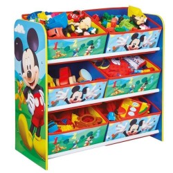 Mickey Mouse et ses amis - Meuble de rangement pour chambre d'enfant avec 6 bacs