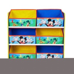 Mickey Mouse et ses amis - Meuble de rangement pour chambre d'enfant avec 6 bacs