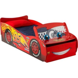 Disney Cars Lit pour garçons Flash McQueen avec rangement et pare-bri