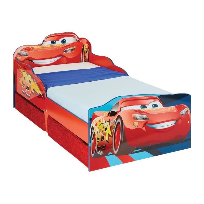 Disney Cars - Lit pour enfants avec espace de rangement sous le lit