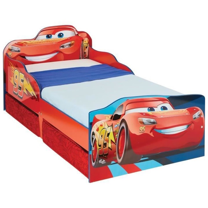 Disney Cars - Lit pour enfants avec espace de rangement sous le lit