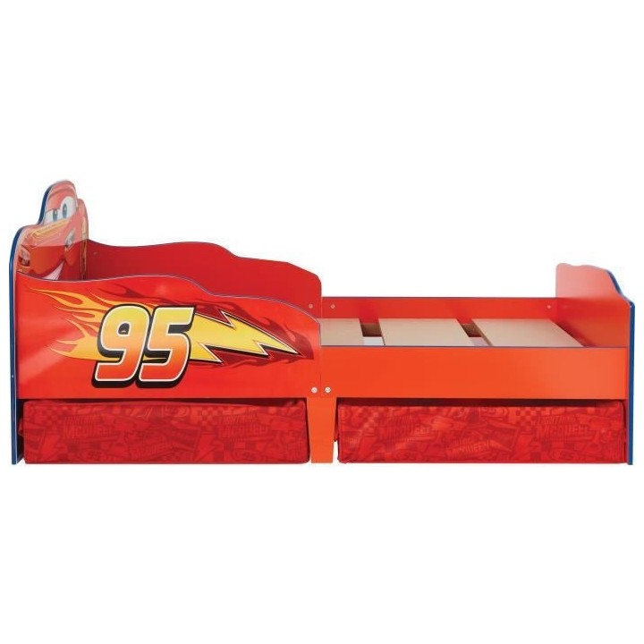 Disney Cars - Lit pour enfants avec espace de rangement sous le lit