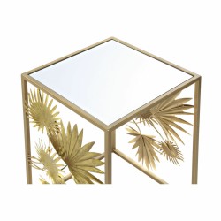 Table d'appoint DKD Home Decor Métal Miroir Volets (2 pcs) (40.5 x 40.5 x 61 cm) (35.6 x 38 x 51 cm)