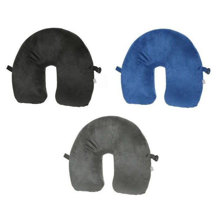 GO TRAVEL Oreiller voyage, coloris aléatoire bleu,gris ou noir