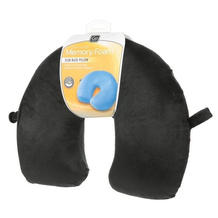 GO TRAVEL Oreiller voyage, coloris aléatoire bleu,gris ou noir