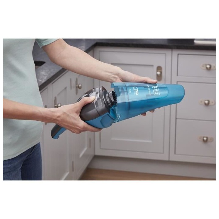 BLACK+DECKER - WDC215WA-QW - Dustbuster Lithium Eau et poussiere 7,2V
