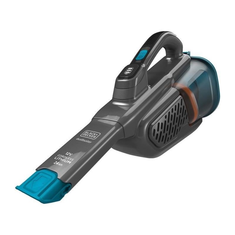 BLACK+DECKER - BHHV320B-QW - Dustbuster Lithium 12V - Aspirateur a main - 2 vitesses - Autonomie 25min - Bleu