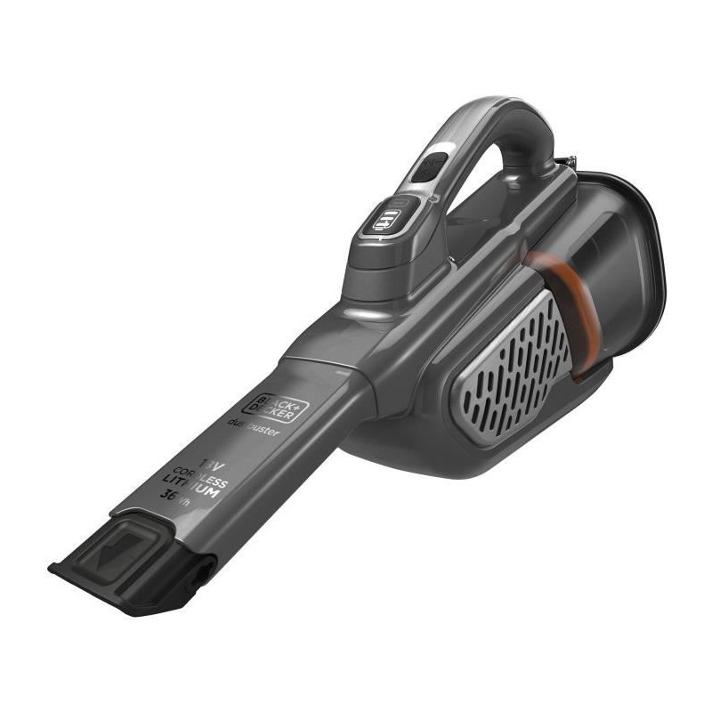 BLACK+DECKER - BHHV520JF-QW - Dustbuster Lithium 18V - Aspirateur a main - 40 Airwatts - 700 ml - Chargeur par prise Jack