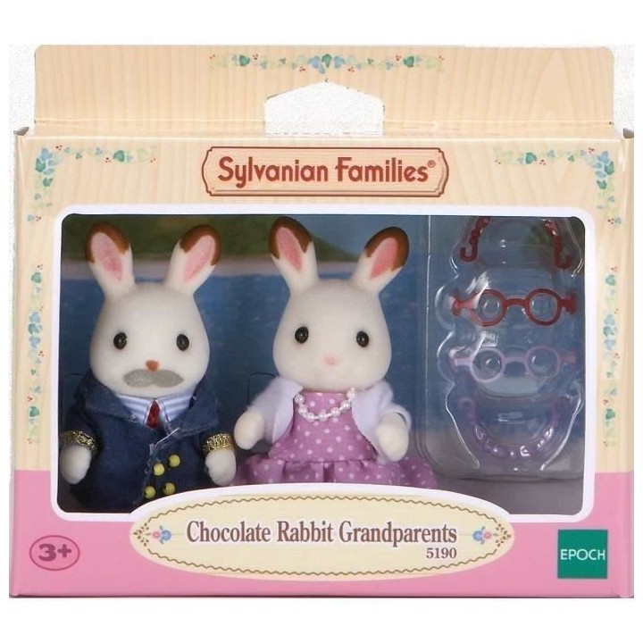 SYLVANIAN FAMILIES - 5190 - Les grands parents lapin chocolat - Les fa