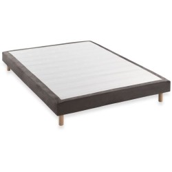 DEKO DREAM Ensemble Matelas + Sommier 160x200 - Ressorts ensachés - NATURA LAINE