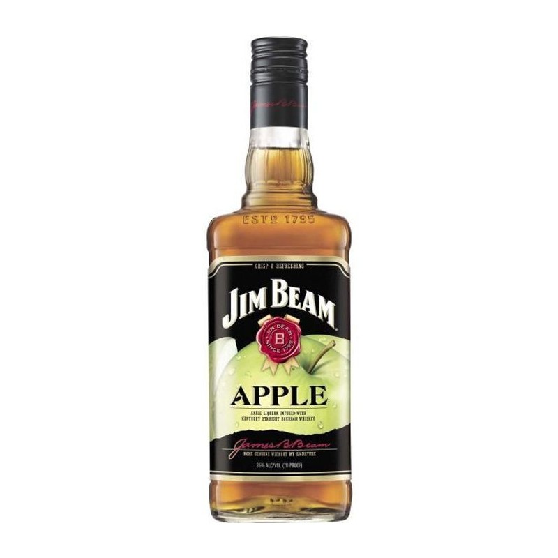 Whiskey Jim Beam Apple - Whisky Aromatisé a la Pomme - 35% - 70 cl