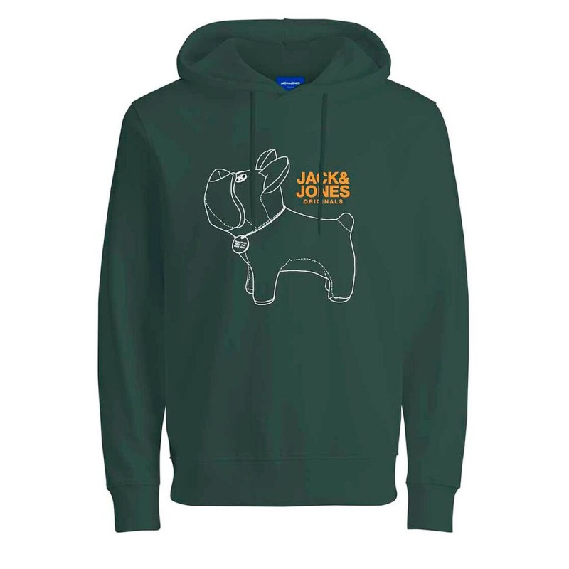 Sweat à capuche homme  JORPAL SWEAT HOOD FST  Jack & Jones 2310015  Vert