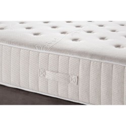 DEKO DREAM Ensemble Matelas + Sommier 160x200 - Ressorts ensachés - NATURA LAINE