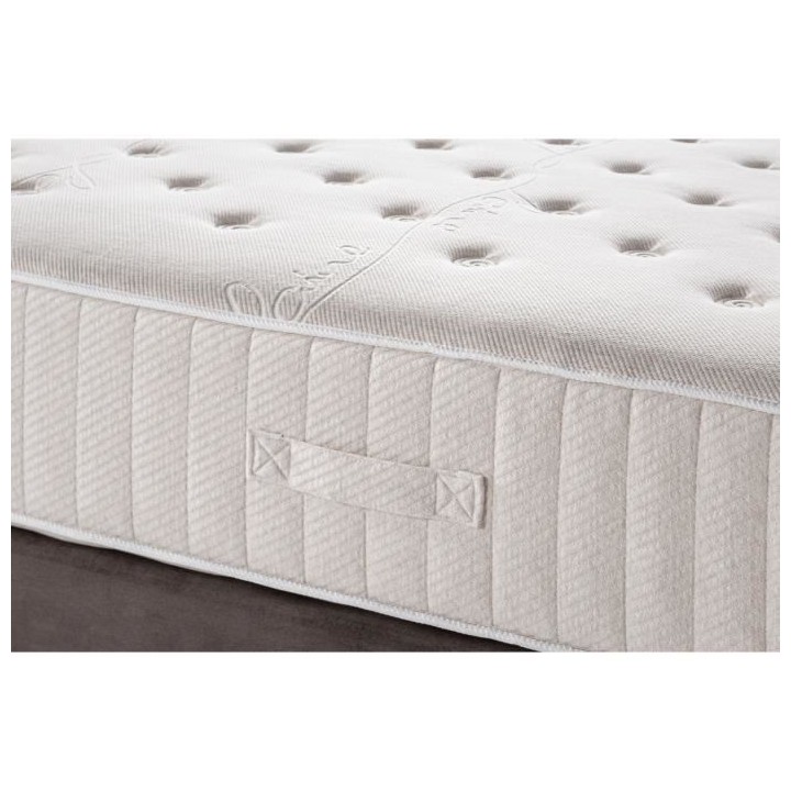 DEKO DREAM Ensemble Matelas + Sommier 160x200 - Ressorts ensachés - N