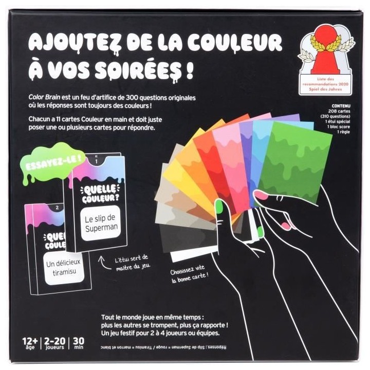 Color brain Jeux de société - BlackRock Games