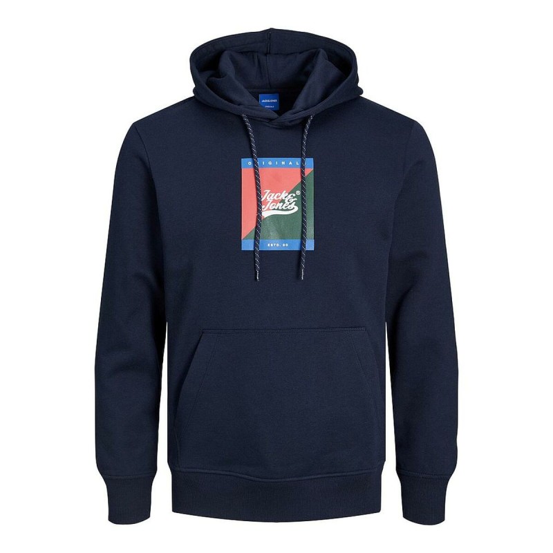 Sweat à capuche homme JORBECKS Jack & Jones 12219571 Blue marine