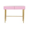 Console DKD Home Decor Rose Doré Métal Bois de manguier Moderne (90 x 45 x 74 cm)