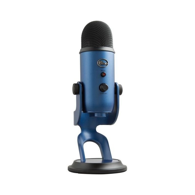 Microphone USB - Blue Yeti - Pour Enregistrement, Streaming, Gaming, Podcast sur PC ou Mac - Bleu