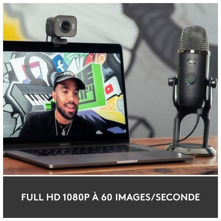 Logitech StreamCam : webcam pour streaming YouTube et Twitch, full HD