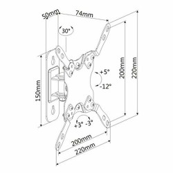 Support de TV Ewent AISATV0203 AISATV0203 13"-42"