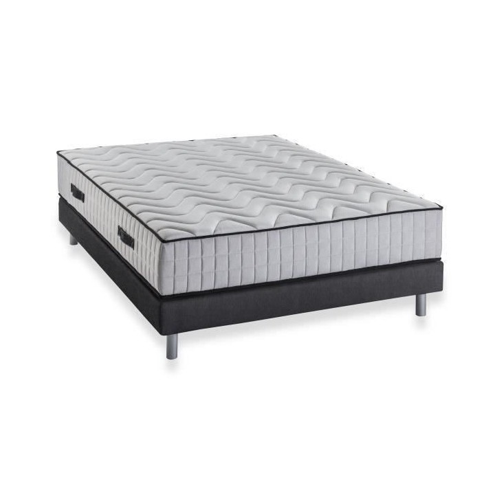 HOTEL SUPREME Ensemble Matelas + Sommier 140 x 190 - Ressorts - 7 zone