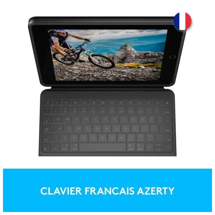 LOGITECH - Clavier et étui - Rugged Folio pour Apple 10.2-inch iPad 7