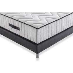 HOTEL SUPREME Ensemble Matelas + Sommier 140 x 190 - Ressorts - 7 zones - Ferme - 27 cm