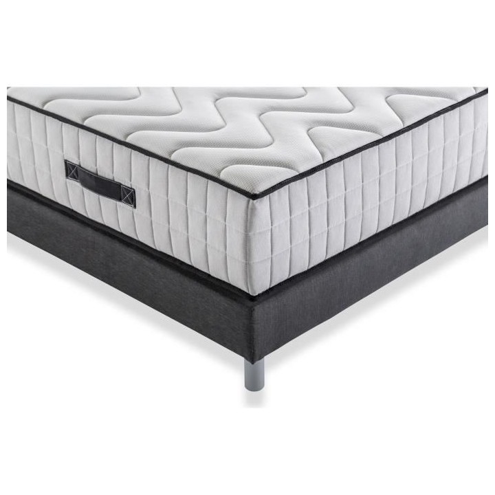 HOTEL SUPREME Ensemble Matelas + Sommier 140 x 190 - Ressorts - 7 zone