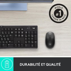 LOGITECH - Souris sans fil ergonomique M190 - Noir