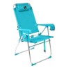 Fauteuil Inclinable Bleu Aluminium