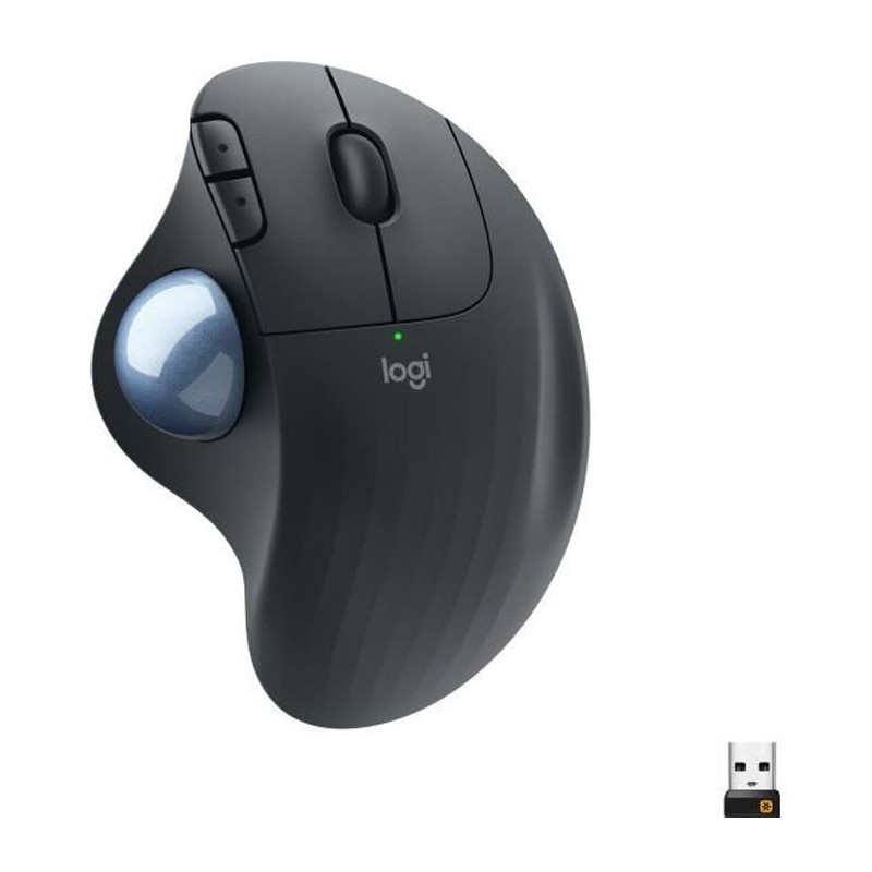 Souris Ergonomique - Sans fil - LOGITECH - ERGO M575 - Trackball - Graphite