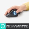 Souris Ergonomique - Sans fil - LOGITECH - ERGO M575 - Trackball - Graphite