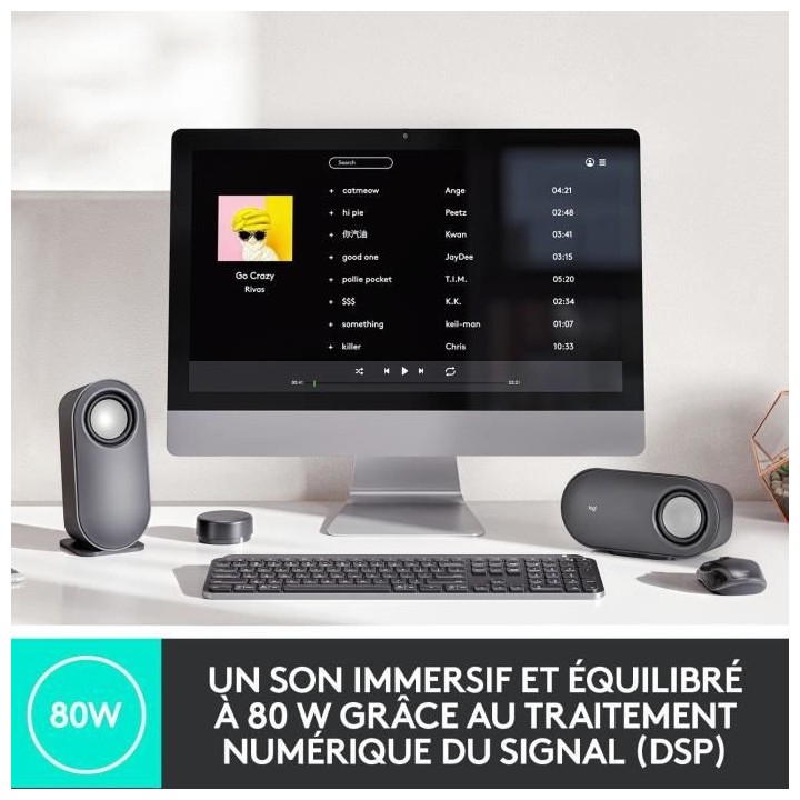 LOGITECH Z407 Enceinte - Bluetooth - Noir