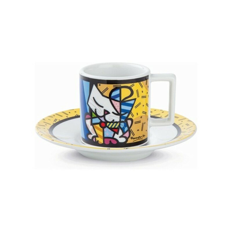 Lot de tasses Britto Chat Céramique (2 pcs)