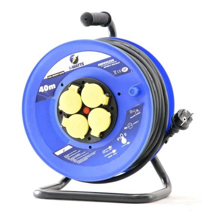 I-WATTS Enrouleur 40m 3x2,5mm HO7