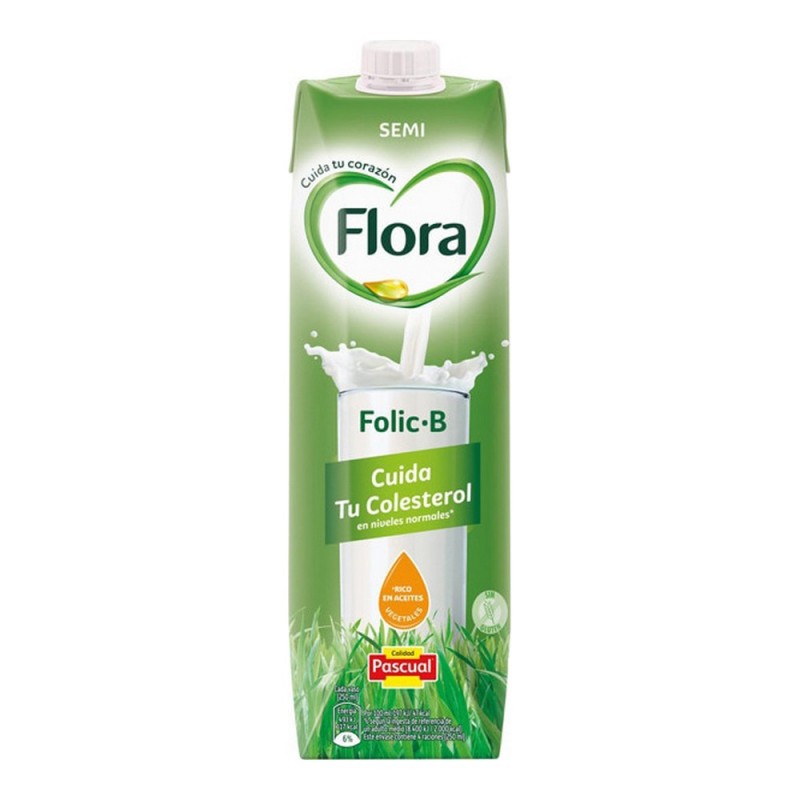 Lait demi-écrémé Flora Folic B (1 L)