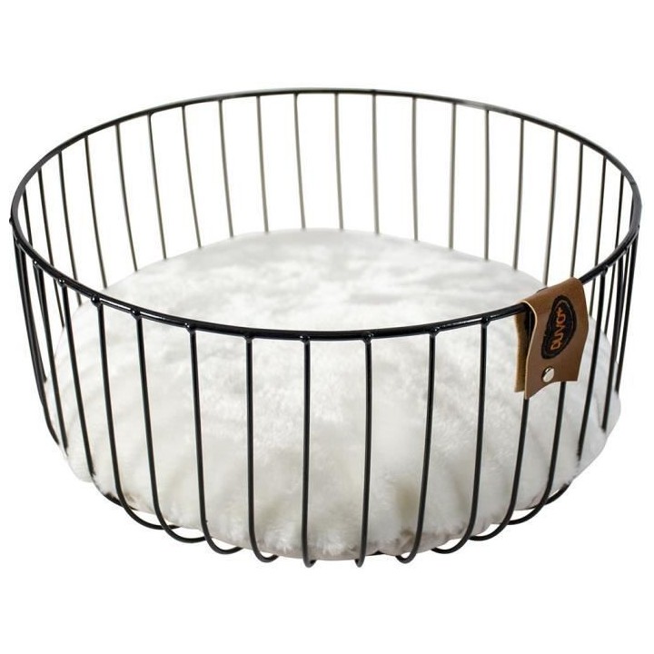 EUROPET BERNINA Panier Caviar en métal rond Duvo+ - Noir - Pour chat