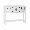 Console DKD Home Decor Blanc Argent Sapin Bois MDF (95 x 24 x 79 cm)