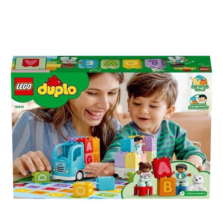 LEGO 10915 DUPLO My First Le Camion Des Lettres, Jouet Éducatif Pour