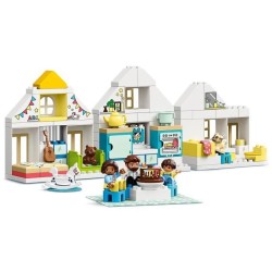 LEGO 10929 DUPLO Town La Maison Modulable 3-en-1, Maison de Poupée pour Garçons et Filles 2 ans et plus, Figurines et Animaux