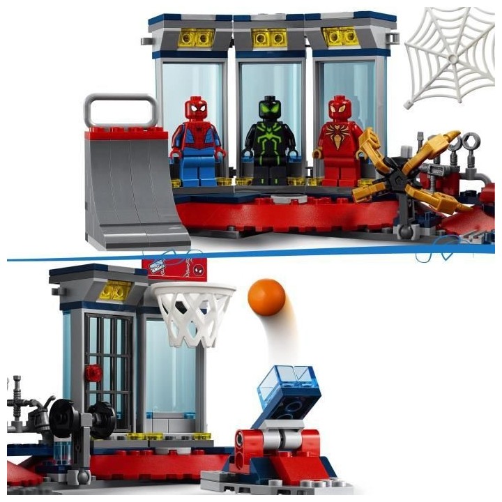 LEGO Marvel 76175 L'Attaque contre le Repaire de Spider, Jouet Marvel