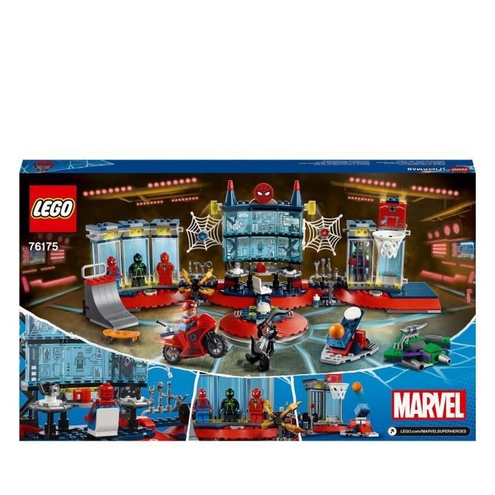 LEGO Marvel 76175 L'Attaque contre le Repaire de Spider, Jouet Marvel